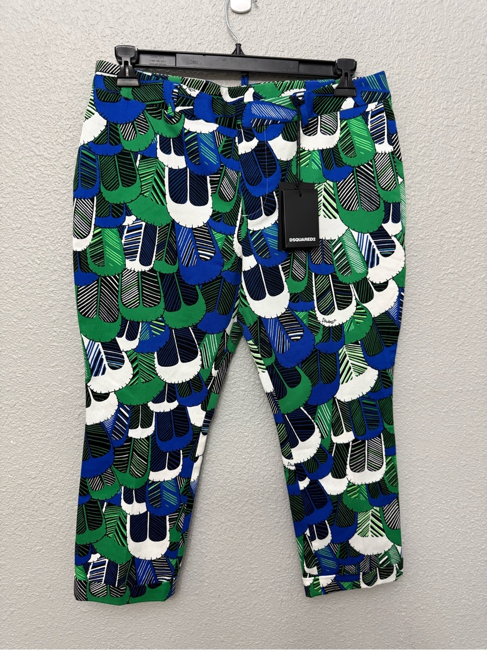 NWT Dsquared2 Feathers Icon Pant Size 44 Made in Italy